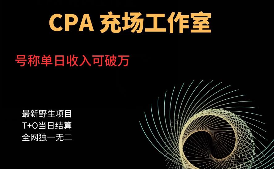 cpa充场工作室，号称单日收入10000+（揭秘）-副业网