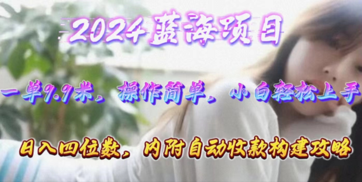 年轻群体的蓝海市场，1单9.9元，操作简单，小白轻松上手，日入四位数-副业网