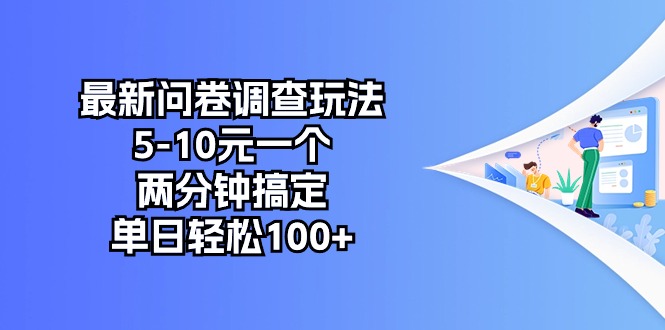最新问卷调查玩法，5-10元一个，两分钟搞定，单日轻松100+-副业网
