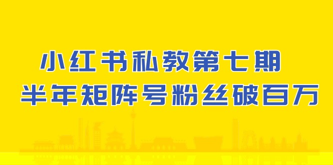 (10650期）小红书-私教第七期，小红书90天涨粉18w，1周涨粉破万 半年矩阵号粉丝破百万-副业网