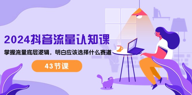 2024抖音流量·认知课：掌握流量底层逻辑，明白应该选择什么赛道 (43节课)-副业网
