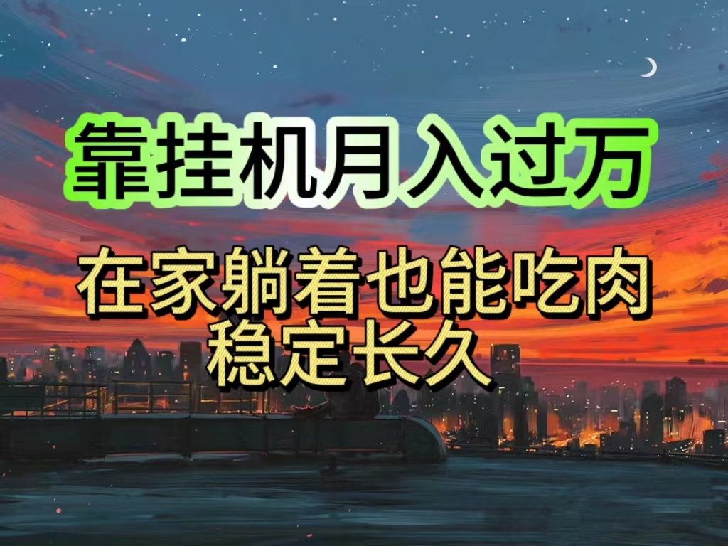 挂机项目日入1000+，躺着也能吃肉，适合宝爸宝妈学生党工作室，电脑手…-副业网