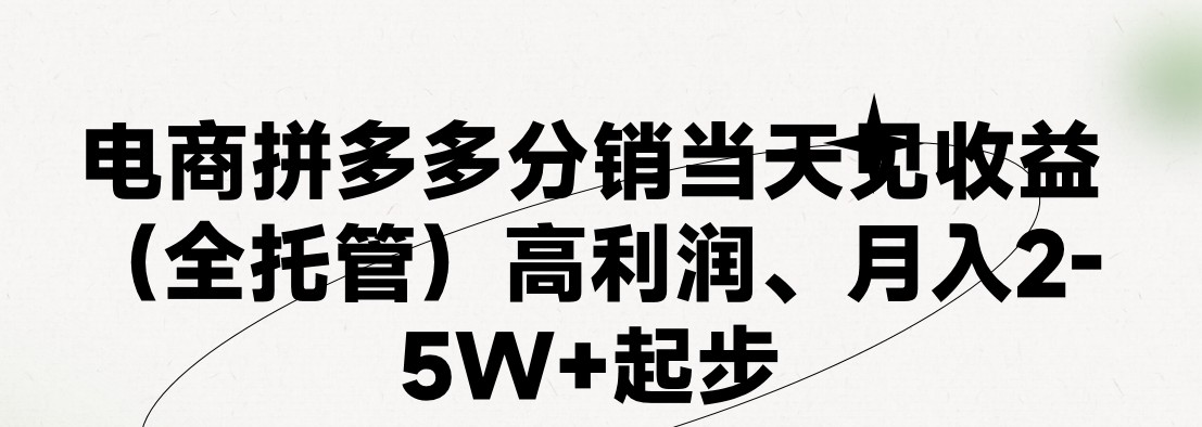最新拼多多模式日入4K+两天销量过百单，无学费、 老运营代操作、小白福…-副业网