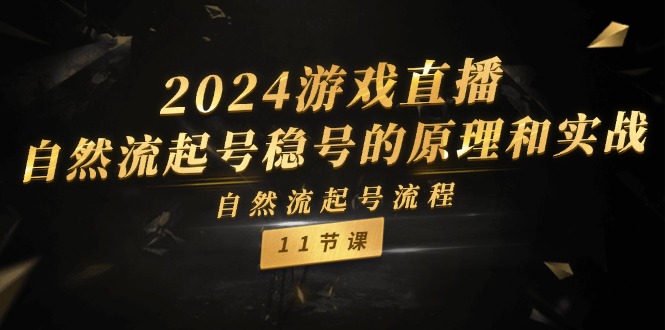 2024游戏直播-自然流起号稳号的原理和实战，自然流起号流程-副业网