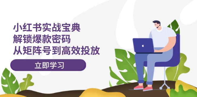 小红书实战宝典：解锁爆款密码，从矩阵号到高效投放-副业网