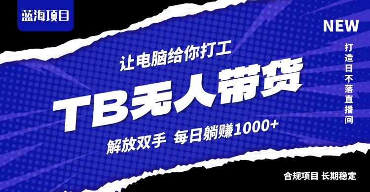 淘宝无人直播最新玩法，不违规不封号，轻松月入3W+-副业网