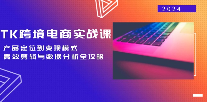 TK跨境电商实战课：产品定位到变现模式，高效剪辑与数据分析全攻略-副业网