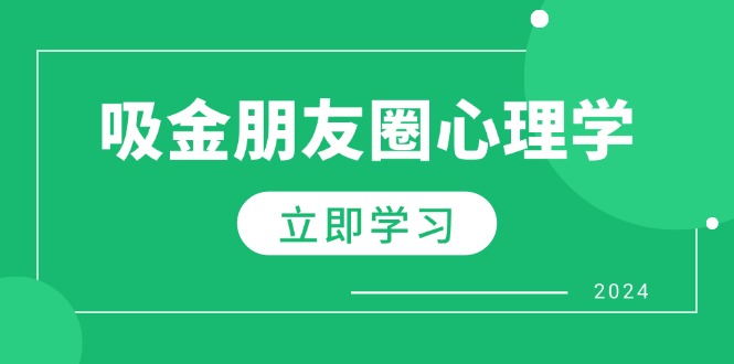 朋友圈吸金心理学：揭秘心理学原理，增加业绩，打造个人IP与行业权威-副业网