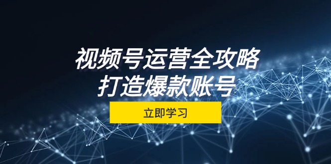 视频号运营全攻略，从定位到成交一站式学习，视频号核心秘诀，打造爆款…-副业网