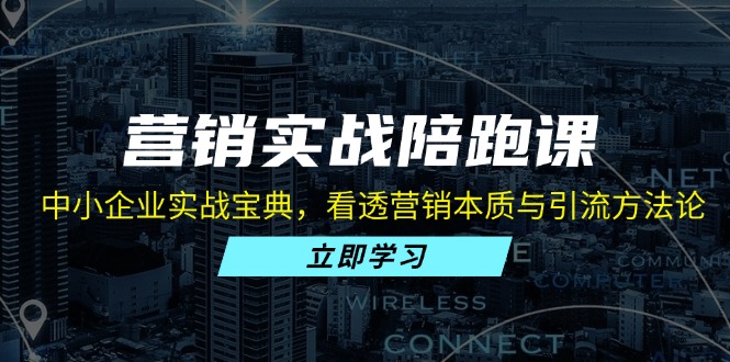 营销实战陪跑课：中小企业实战宝典，看透营销本质与引流方法论-副业网