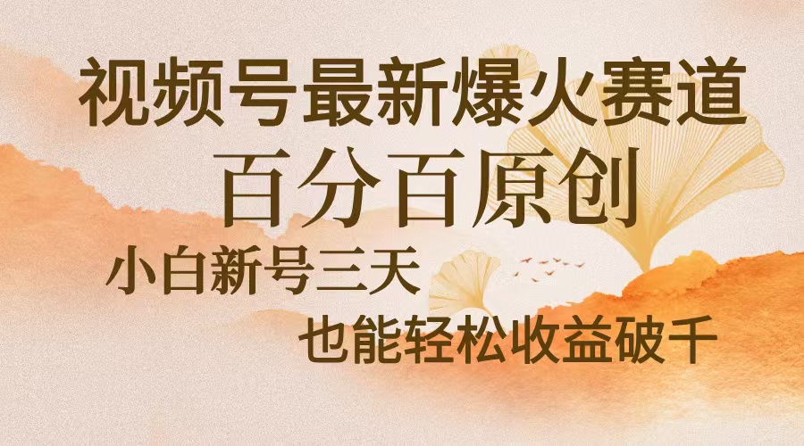 视频号最新爆火赛道,中老年粉深信不疑,百分百原创,新号三天收益轻松…-副业网