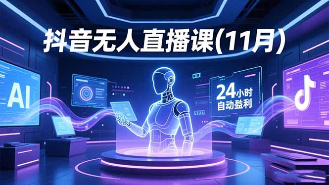 抖音无人直播课(11月-副业网
