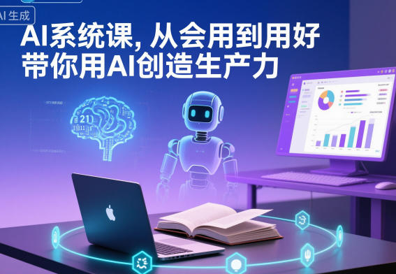 AI系统课，从会用到用好，带你用AI创造生产力-副业网