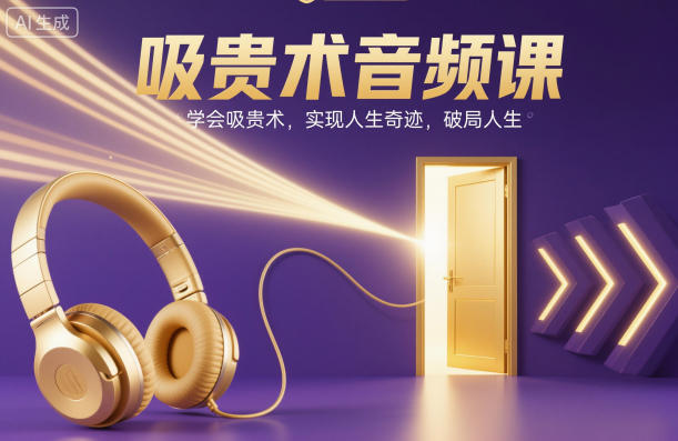 吸贵术音频课，学会吸贵术，实现人生奇迹，破局人生-副业网