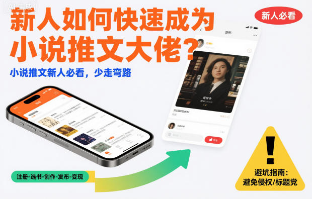 新人如何快速成为小说推文大佬？小说推文新人必看，少走弯路-副业网