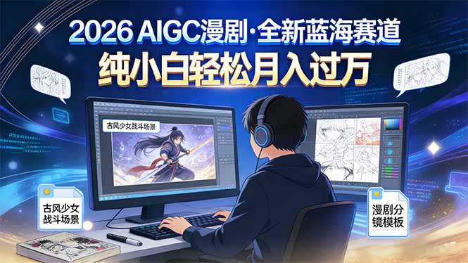 2026年全新蓝海赛道，纯小白轻松月入过万-副业网