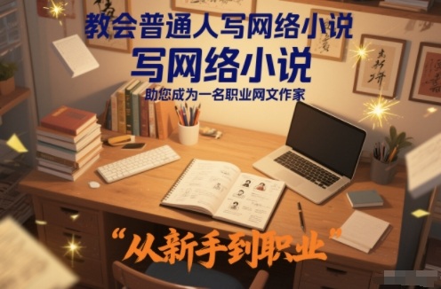 教会普通人写网络小说，助您成为一名职业网文作家-副业网