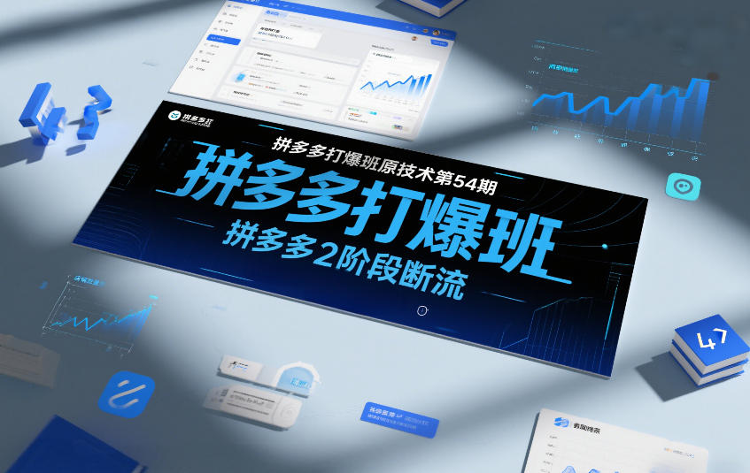 拼多多打爆班原创技术第54期，拼多多2阶段断流-副业网