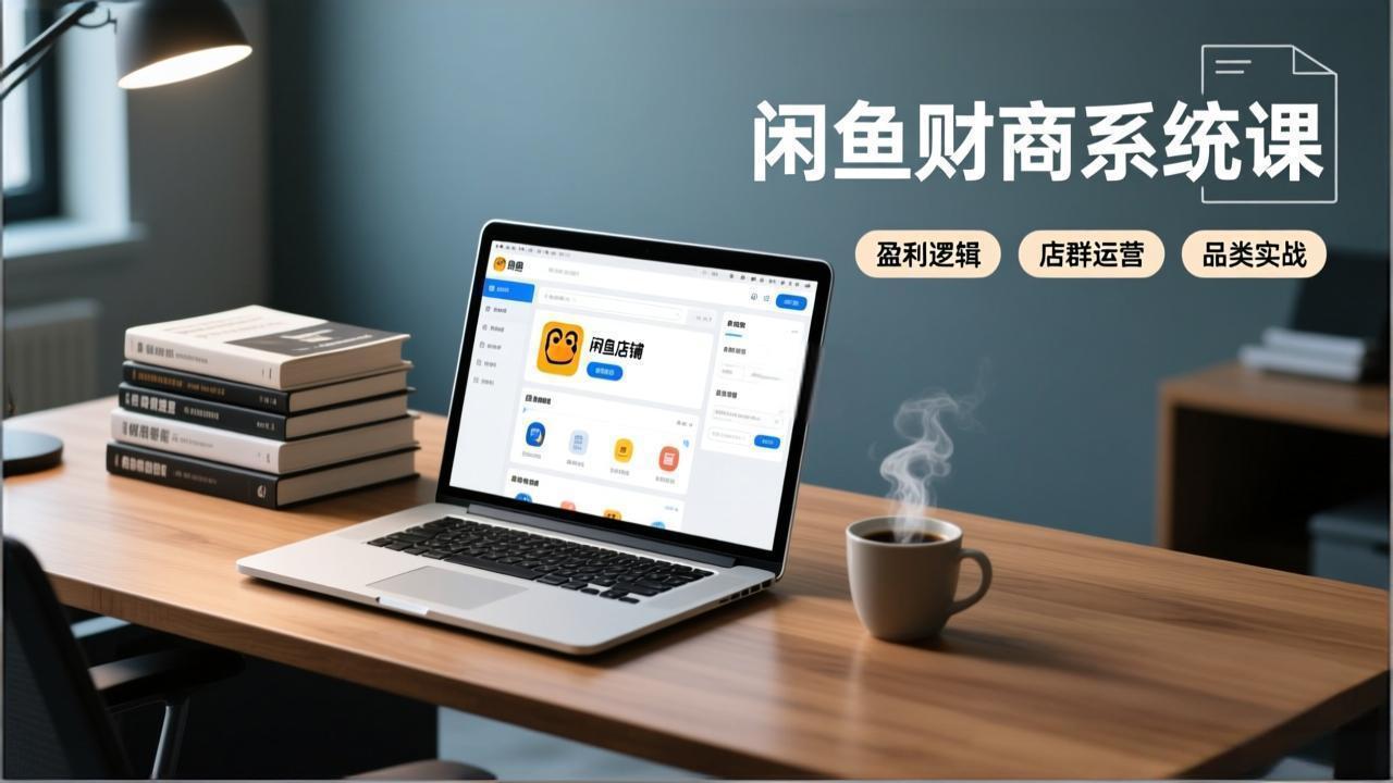 闲鱼财商系统课：从盈利逻辑、店群运营到品类实战，实现稳定月入过万-副业网