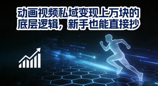 动画视频私域变现上W的底层逻辑，新手也能直接抄-副业网