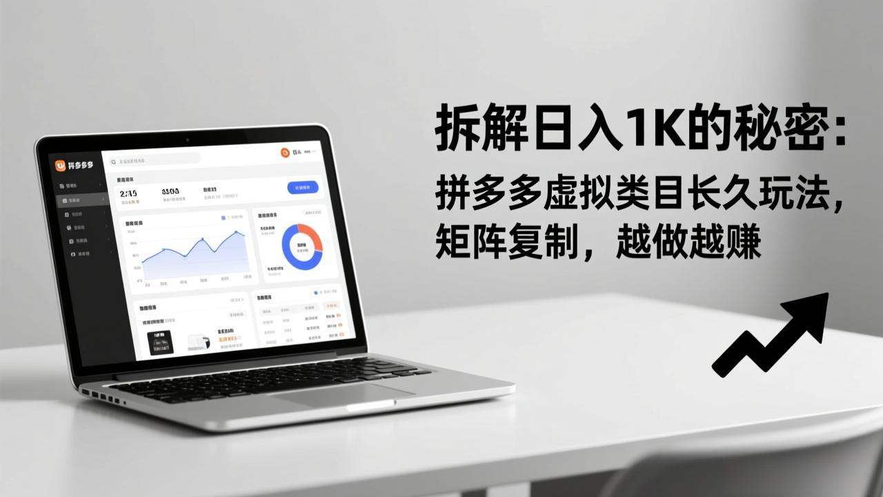 拆解日入 1K 的秘密：拼多多虚拟类目长久玩法，矩阵复制，越做越赚-副业网