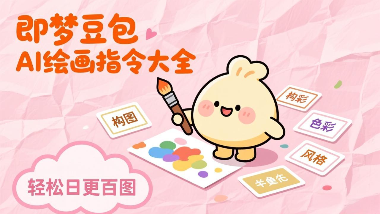 即梦豆包AI绘画指令大全：海量关键词库一键复制，出图效率提升10倍，轻松日更百图-副业网