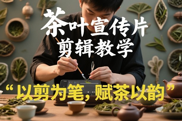 茶叶宣传片剪辑教学，以剪为笔，赋茶以韵，新手也能拍出高级感-副业网