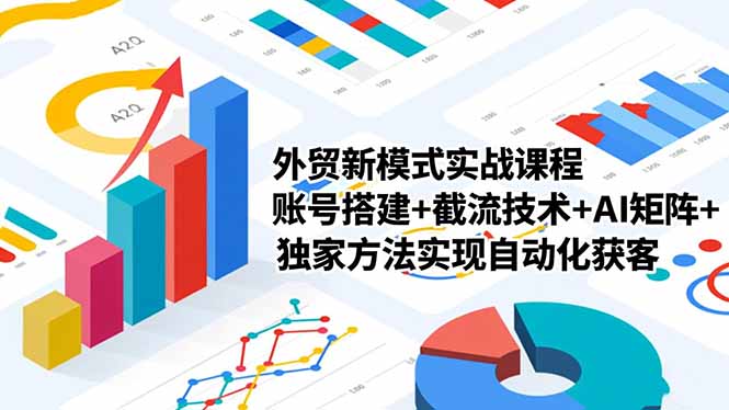 外贸新模式实战课程-更新2月，账号搭建+截流技术+AI矩阵+独家方法实现自动化获客-副业网