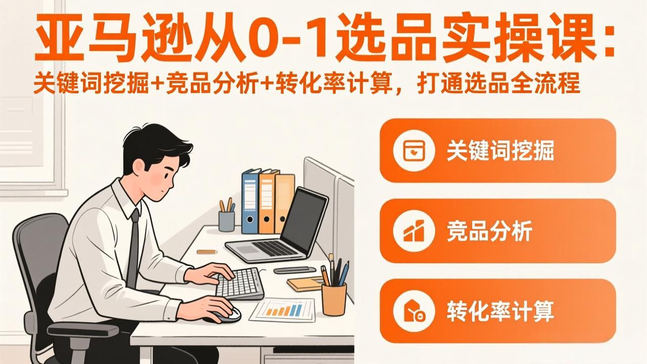 亚马逊从0-1选品实操课(更新3月-副业网