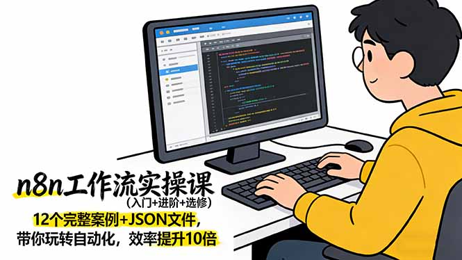 n8n工作流实操课(入门+进阶+选修-副业网