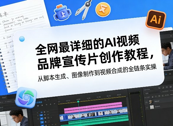 全网最详细的AI视频品牌宣传片创作教程，从脚本生成、图像制作到视频合成的全链条实操-副业网