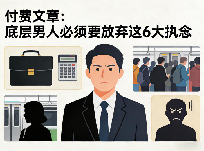 付费文章：底层男人必须要放弃这6大执念-副业网