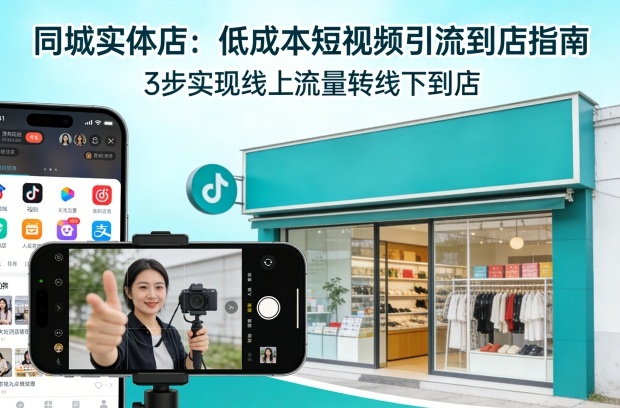 同城实体店，如何低成本把客户从短视频带到线下门店-副业网