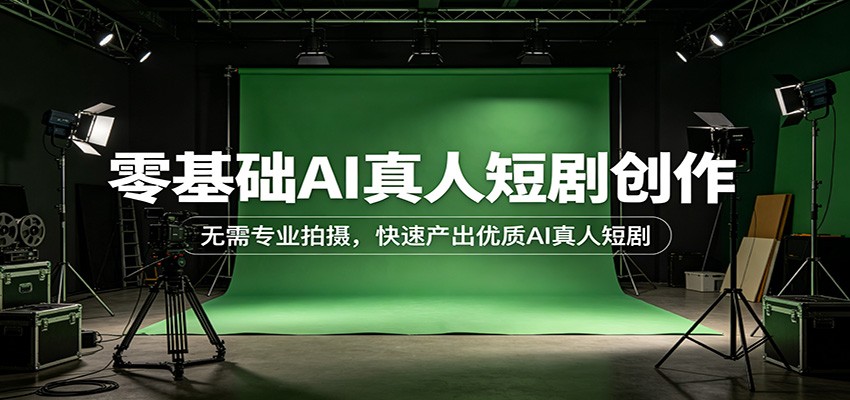 零基础AI真人短剧创作：无需专业拍摄，快速产出优质AI真人短剧-副业网