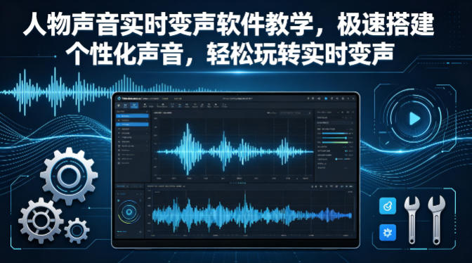 人物声音实时变声软件教学,极速搭建个性化声音,轻松玩转实时变声