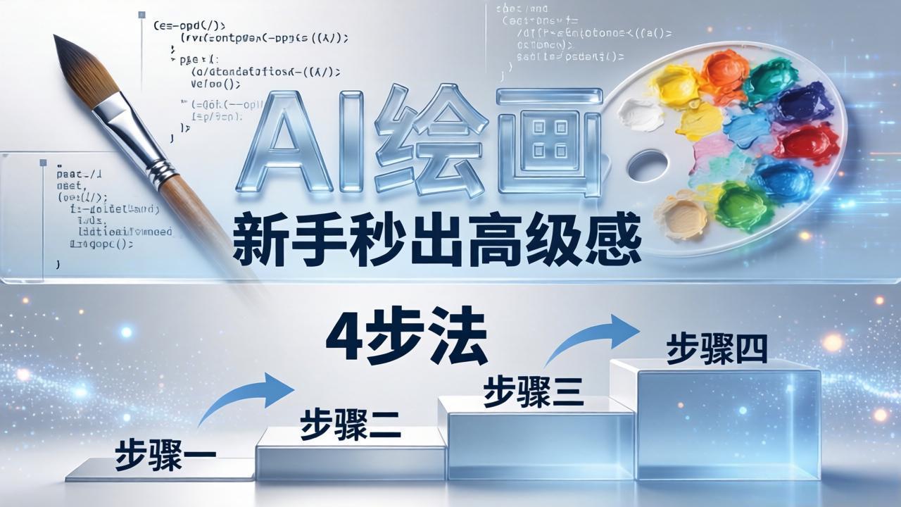 AI绘画入门别再硬磕了！即梦4步法：万能提示词公式+BRTR框架，新手秒出高级感-副业网