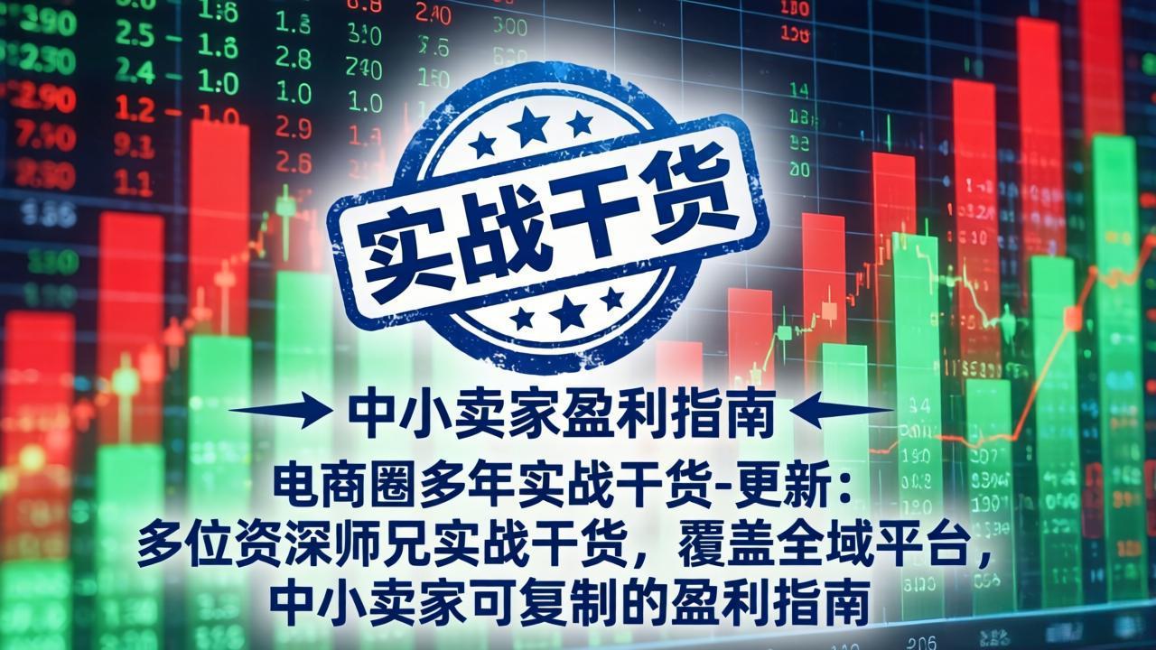 电商圈多年实战干货-更新4月27：多位资深师兄实战干货/覆盖全域平台，中小卖家可复制的盈利指南-副业网