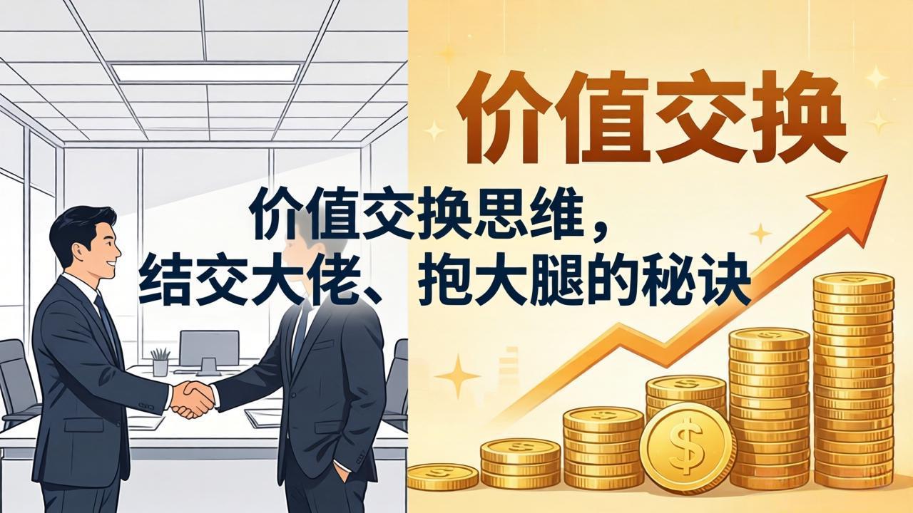 某付费文章：价值交换思维，结交大佬、抱大腿的秘诀-副业网