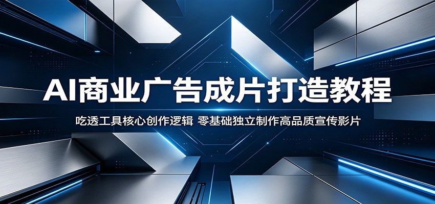 AI商业广告成片打造教程：吃透工具核心创作逻辑，零基础独立制作高品质宣传影片-副业网