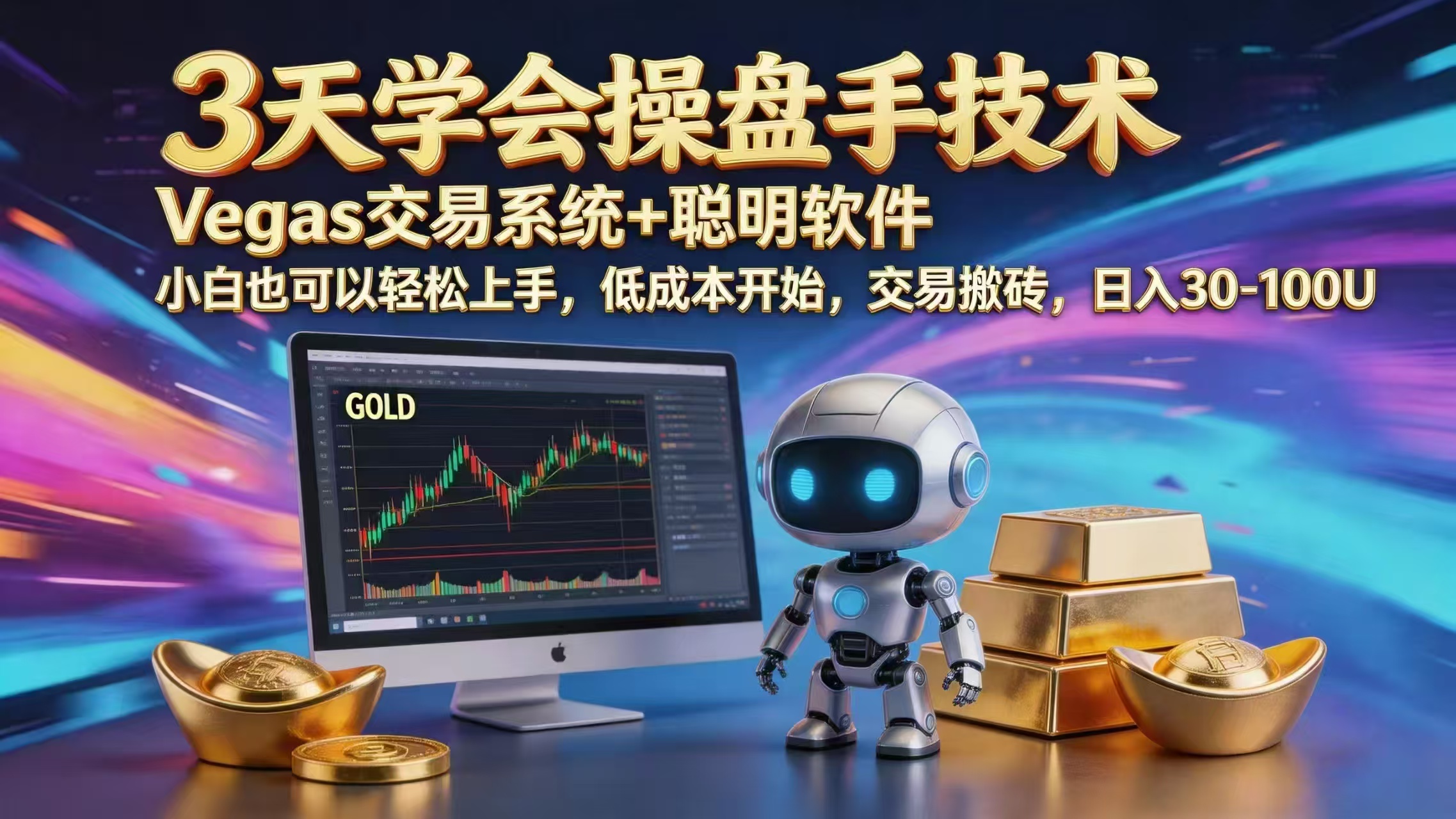 三天学会操盘手技术，vegas技术+聪明软件，小白也可以轻松上手，日入1000+-副业网