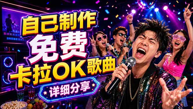 免费卡拉OK歌曲制作全攻略：音轨分离字幕制作，零基础快速做出专业K歌视频-副业网