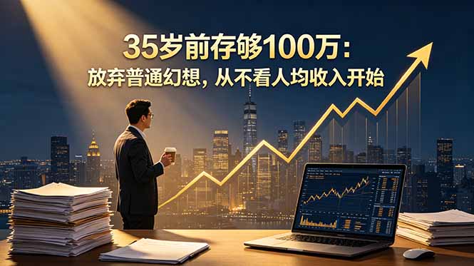 35岁前存够100万：放弃普通幻想，从不看人均收入开始-副业网
