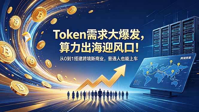 Token需求大爆发，算力出海迎风口！从0到1搭建跨境新商业，普通人也能上车-副业网