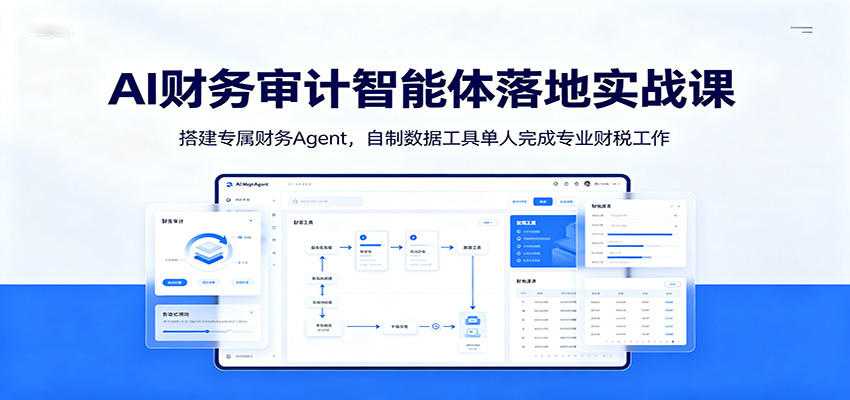AI财务审计智能体落地实战课：搭建专属财务Agent，自制数据工具单人完成专业财税工作-副业网