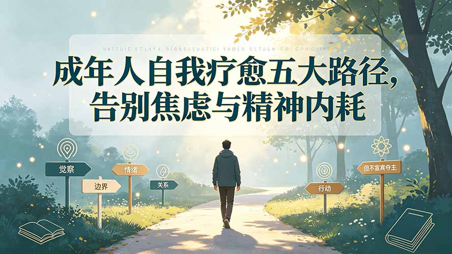 付费文章：成年人自我疗愈五大路径，告别焦虑与精神内耗-副业网