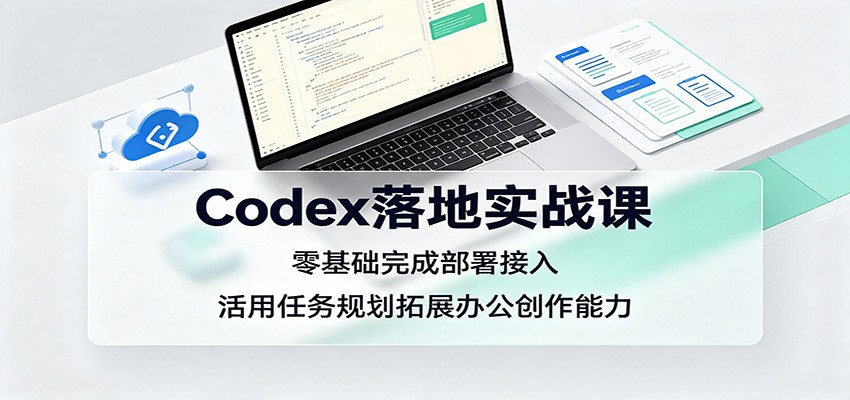 Codex落地实战课：零基础完成部署接入，活用任务规划拓展办公创作能力-副业网