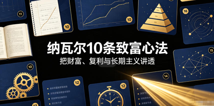 付费文章：纳瓦尔10条致富心法-副业网