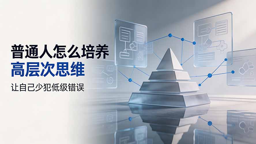 付费文章：普通人怎么培养高层次思维，让自己少犯低级错误-副业网