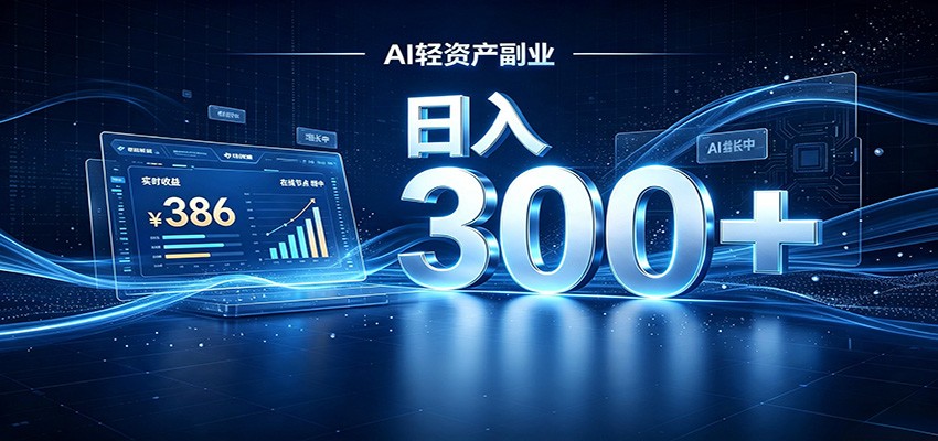 2026 AI轻资产风口，Token中转站小白可入局，日入300+-副业网