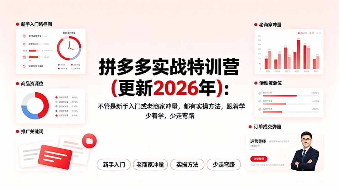 拼多多实战特训营(更新2026年-副业网